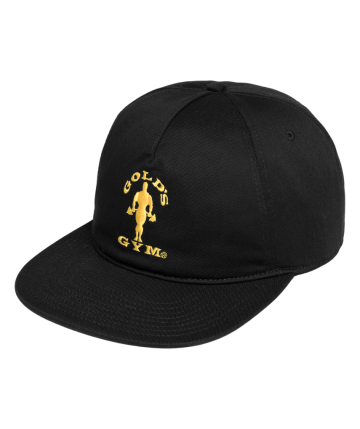Gold’s Gym Snapback Cap available in Olive Green and Black with the iconic Muscle Joe Logo on the front and an adjustable closure at the back. Gold’s Gym Snapback Cap available in Olive Green and Black with the iconic Muscle Joe Logo on the front and an adjustable closure at the back.