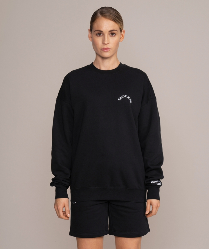 Oversized sweatshirt with Muscle Joe logo sports sweater